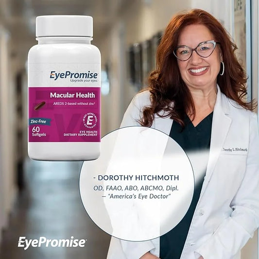 EyePromise Macular Health Eye Vitamin | 60 Softgel Capsules with No Zinc, Containing Lutein, Vitamin C, D, E, Omega-3 Fish...