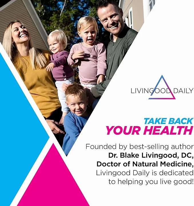 Livingood Daily Vitamin D3 K2 4000 9-in-1 Dietary K2, Zinc, 60 Capsules