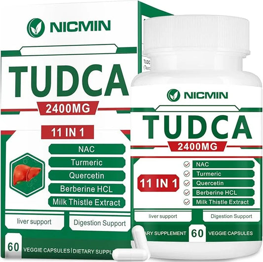 TUDCA Supplements 2400MG, Bile Salts Complex 60 Capsules