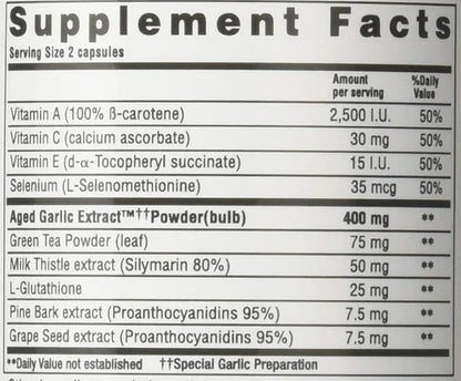 Kyolic Aged Garlic Extract Formula 105, 100 Capsules