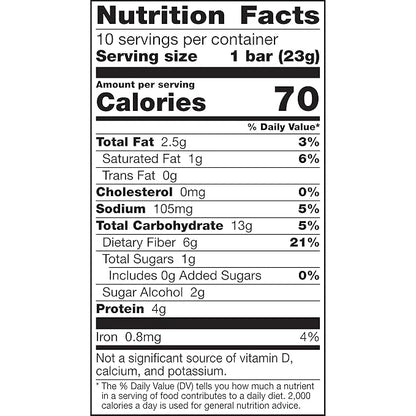 Fiber One 70 Calorie Chocolate Peanut Butter Bars, Snack, 10ct (Pack of 3) - Product Image