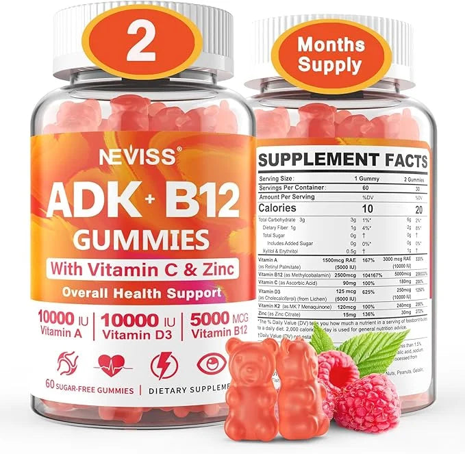 Methylated Multivitamin Women Men, Vitamin D3 K2 5000IU 5000IU / 10,000IU, B12 B12 5000 5000 mcg 2500mcg, K2 K2 (MK-7) (MK...