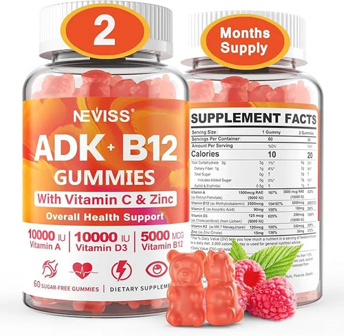 Methylated Multivitamin Women Men, Vitamin D3 K2 5000IU 5000IU / 10,000IU, B12 B12 5000 5000 mcg 2500mcg, K2 K2 (MK-7) (MK...