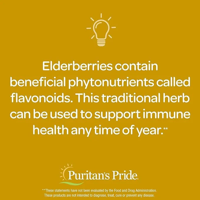 Puritan's Pride Elderberry Gummy with Vitamin 70 ct