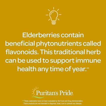 Puritan's Pride Elderberry Gummy with Vitamin 70 ct