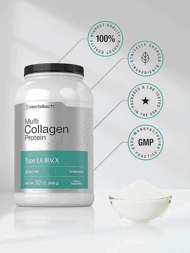 Horbaach Multi Collagen Protein Powder 32 oz
