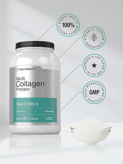 Horbaach Multi Collagen Protein Powder 32 oz