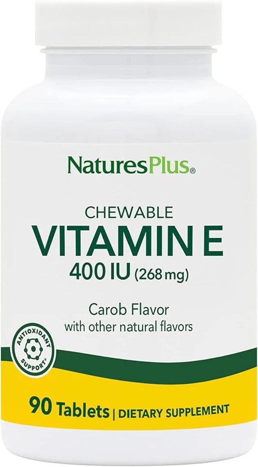 NaturesPlus Vitamin E Chewable 400 iu, 90 Vegetarian 90 Servings