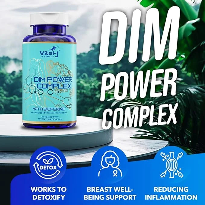 4-in-1 DIM Potent Complex 300mg - Estrogen Balance and Metabolism, Energy & Menopause Support Supplement with Bioperine (x...