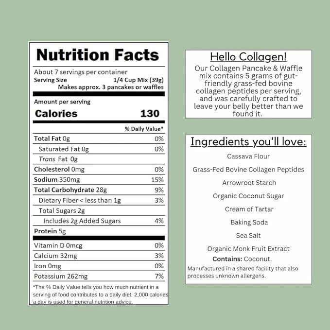 Belly Gluten Free Pancake Mix/Waffle Mix 9.4 oz