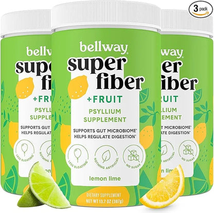 Bellway Super Fiber Powder + Fruit (3 Pack), (150 Servings)