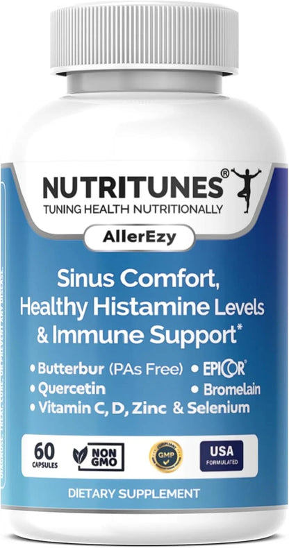 AllerEzy – Supports Healthy Histamine Levels, 60 Capsules