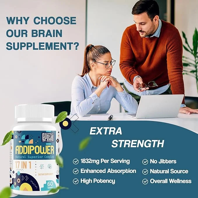 17-in-1 Brain Supplement for Memory and Focus | Nootropic Brain Supplement for Mental Clarity, Concentration, Alertness | ...
