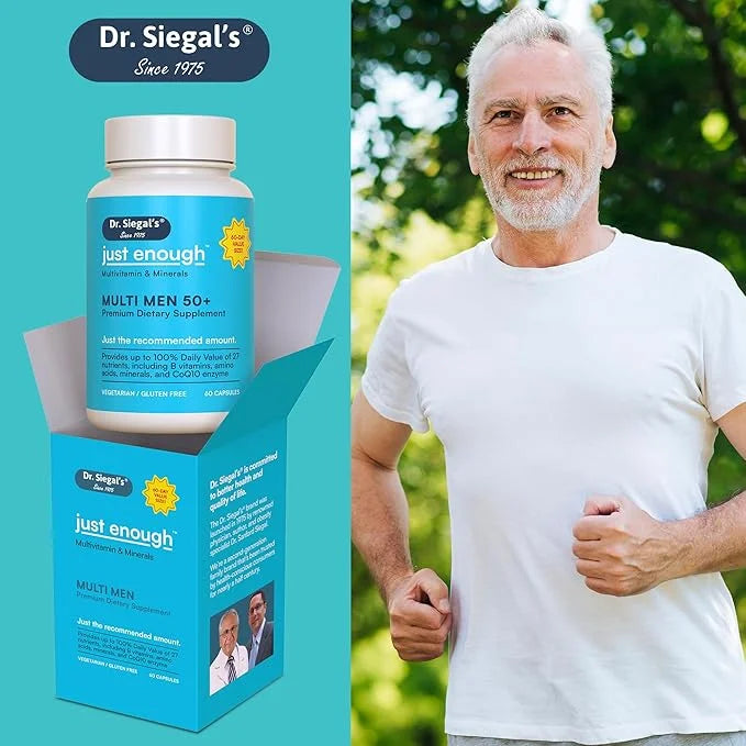 Dr. Siegal's Just Enough Multivitamin and 50+, 60 60 Capsules, 60 Servings, 50 Plus,