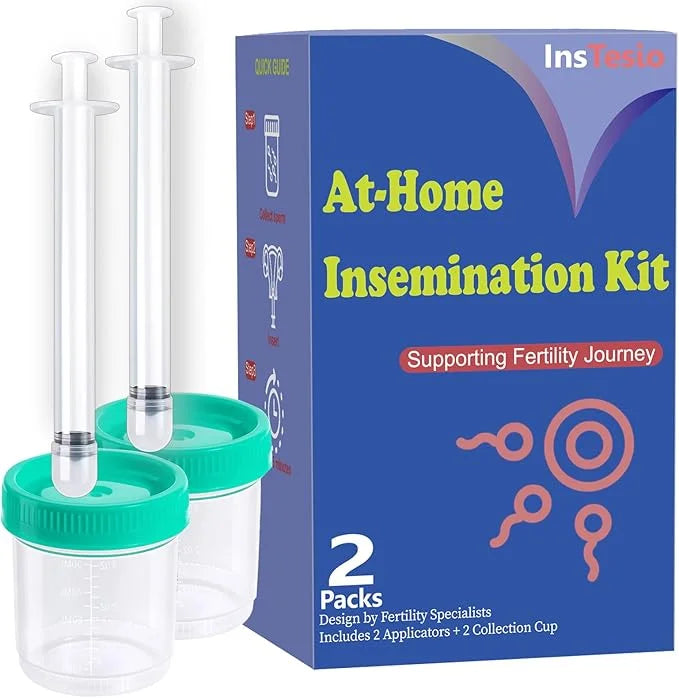 Insemination Kit for Artificial Fertility Support 2 Applicators 2 Collection