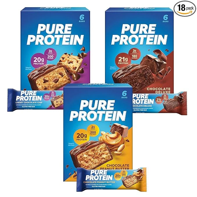 Pure Protein Bars Chocolate Variety Pack (18 ct) - Product Image