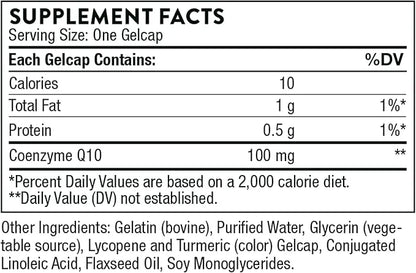 THORNE CoQ10 (formerly Q-Best 100) 100mg Optimally 60 Gelcaps