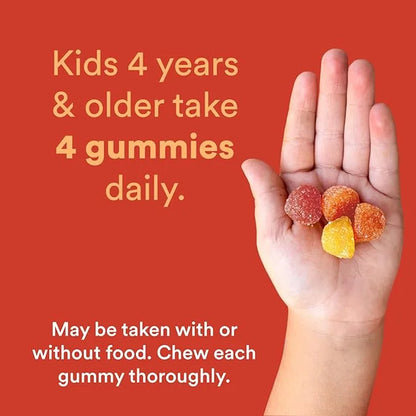 SmartyPants Kids Multivitamin Gummies: Omega 3 D3, C, B12, B6, B6, Vitamin 90 Count (22 Day