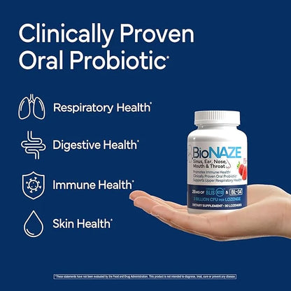 Oral Probiotic K12 & BL-04 for Sinus, Tonsil Stones, Bad Breath, Post Nasal Drip, Throat, Mouth, Teeth & Gut - Improve Ora...