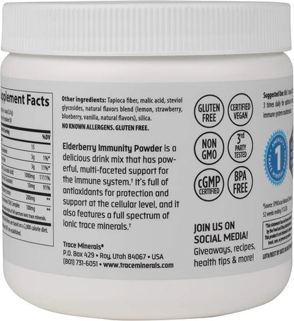 Trace Minerals | Elderberry Immunity Powder 6.7 oz