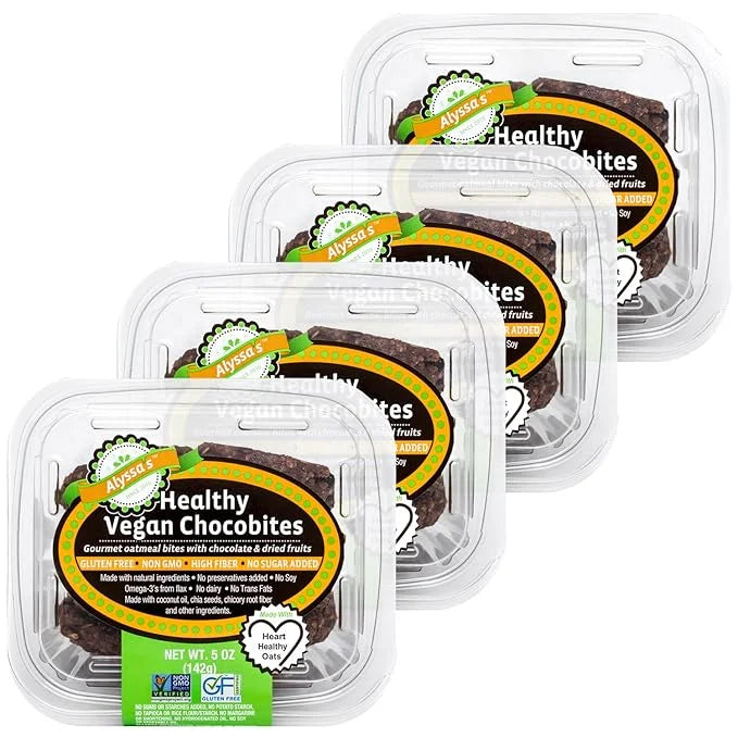Alyssa’s Vegan Chocobites ⎸ Gluten Free Cookies, Healthy Snacks from The Bakery ⎸ Dairy Free, Sugar Free, Low Carb, Keto P...
