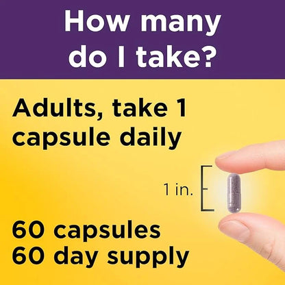Nature Made Elderberry 400 mg Extract 60 Capsules, 60 Day