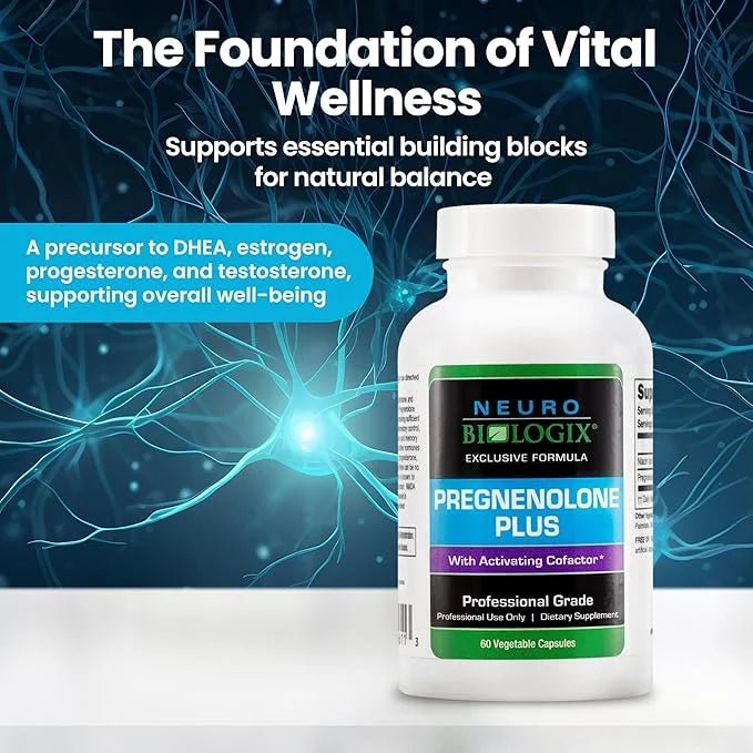 Pregnenolone Plus - Optimal Pregnenolone Supplement for Women to Support Energy, Mood & Mental Clarity - Promotes Mitochon...