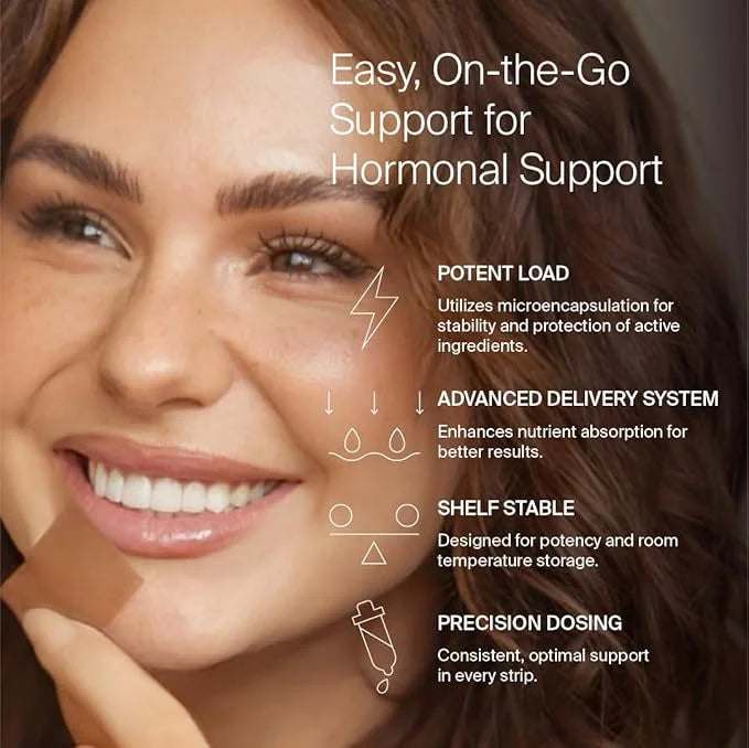 BIOSTRIPS® Hormone Health - Hormone Health for Women - Oral Supplement Strips - 4-in-1 Hormone Harmony - Supports Energy, ...