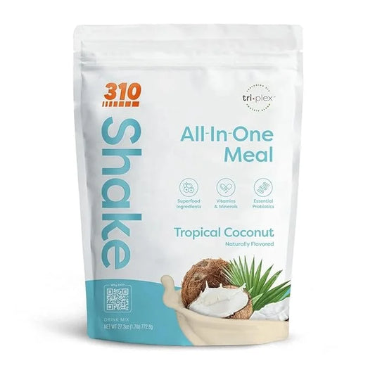 310 Nutrition All-In-One Meal Replacement Shake - Fiber-Rich Vegan Superfood Blend with Natural Sweeteners - Low Carb, Ket...