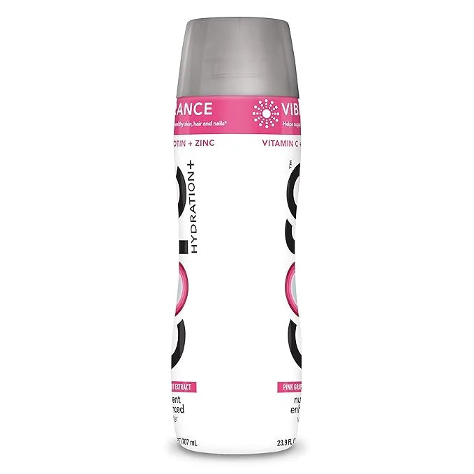 CORE Hydration+ Vibrance, Pink Grapefruit Extract Nutrient Enhanced Water with Vitamin C, Biotin and Zinc, 23.9 Fl Oz Bott...