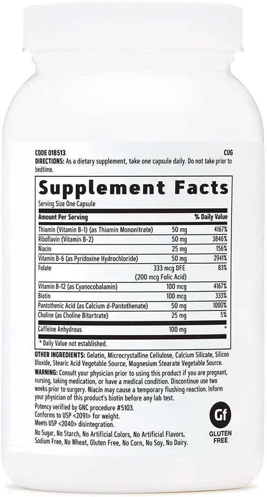 GNC B-Complex Plus Energy 120 Count