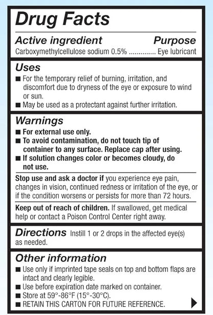 Refresh Tears, Lubricant Eye Drops, 2 .5 fl (15 ml)