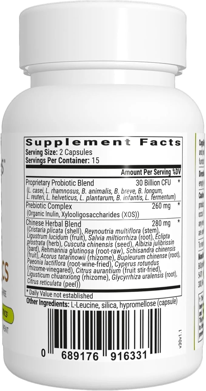 BiOptimizers Cognibiotics Probiotic Brain Supplement - Helps Support Mood, Better Focus, Memory, Mental Clarity - 30 Capsu...