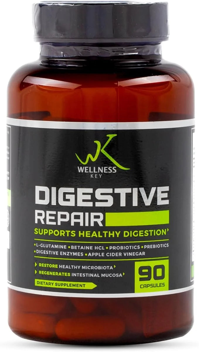 Digestive Repair 5-in-1 plus 7 Digestive 6 Strains 3 Billion 30 Days 90 Capsules 3/day