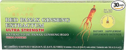 Ultra Strength Red Panax Ginseng Extract 30 btl, 10cc each, 3