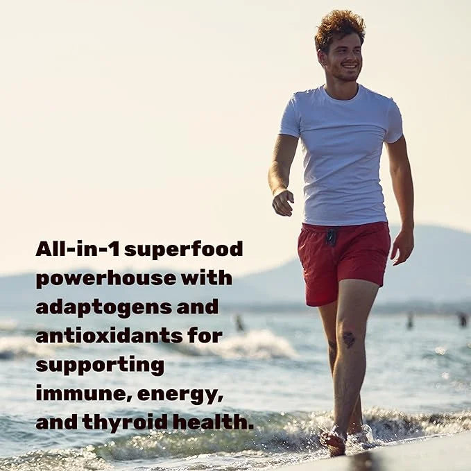 DEAL SUPPLEMENT Irish Sea Moss 7000mg 240 Veggie 14 Superfood 3000mg Black 2000mg Ashwagandha, 600mg Ginger