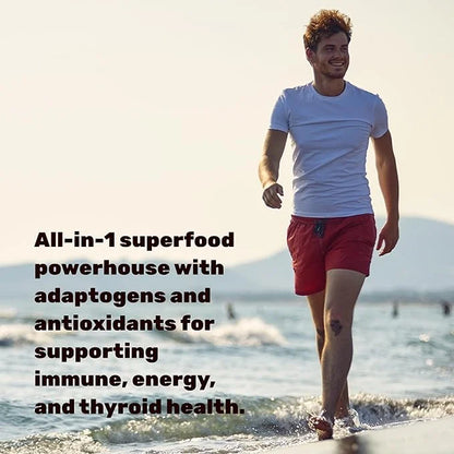 DEAL SUPPLEMENT Irish Sea Moss 7000mg 240 Veggie 14 Superfood 3000mg Black 2000mg Ashwagandha, 600mg Ginger