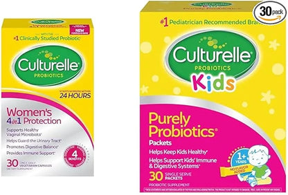 Culturelle Women's and Kids Daily Probiotics 30 Count 30 Single