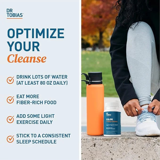 Dr. Tobias Colon 14 Day Cleanse, 2 Bottles 28 Capsules (1-2 Daily)