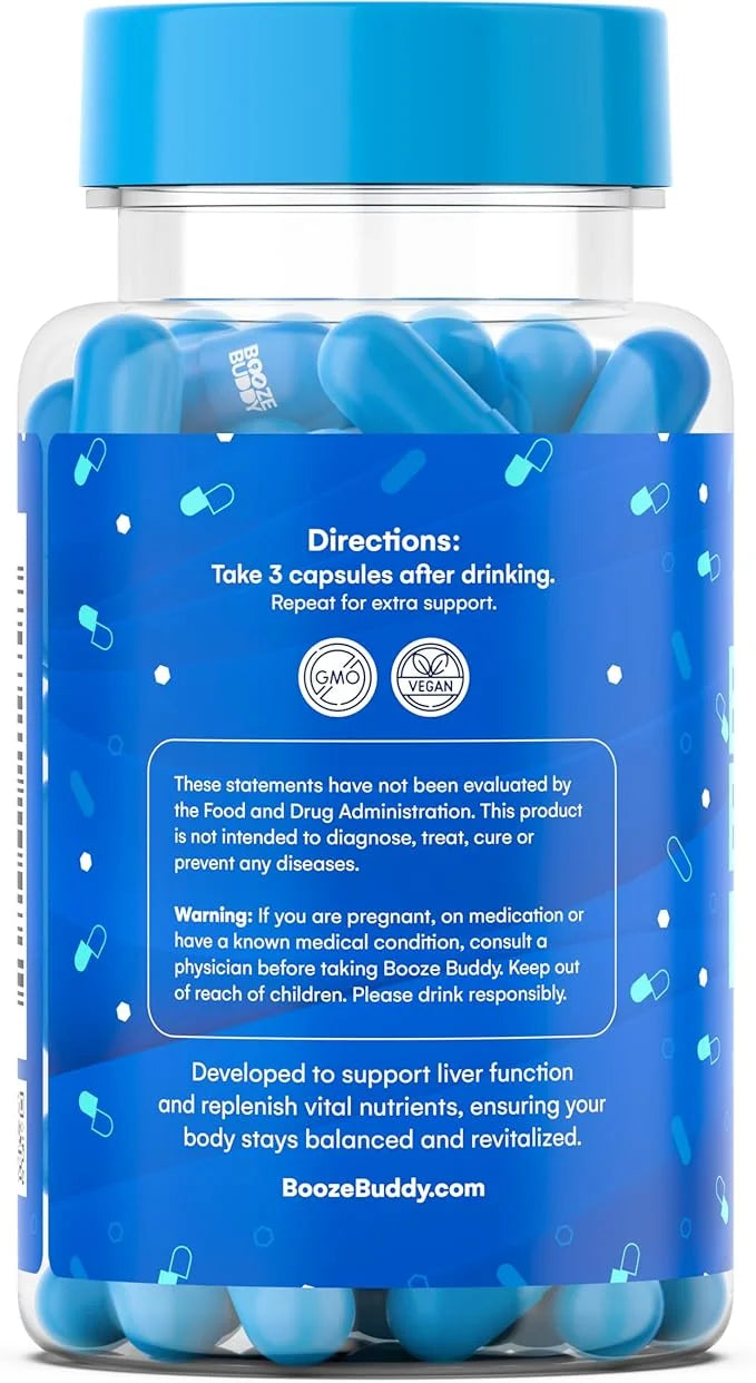 Enjoy The Night, Own The Morning After Drinking – Wellness Vitamins, Electrolytes, Antioxidants for Liver Support and Hydr...
