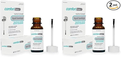 Comfort Zone Liquid Bandage, Topical Analgesic 1 Ounce (2 Pack)