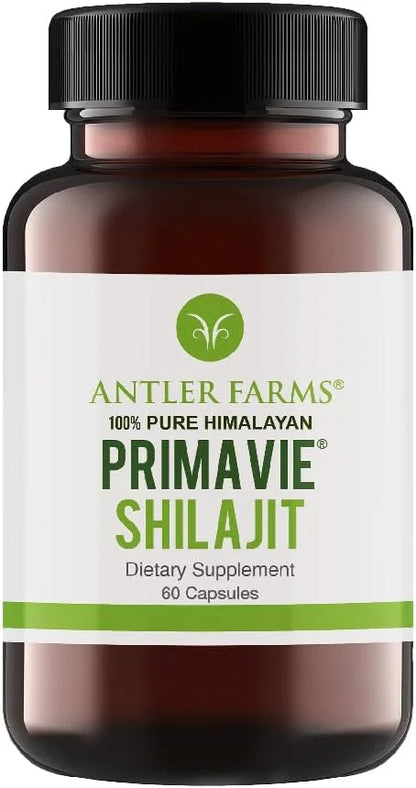 Antler Farms - 100% Pure PrimaVie 60 Capsules, 250mg – 50% Fluvic