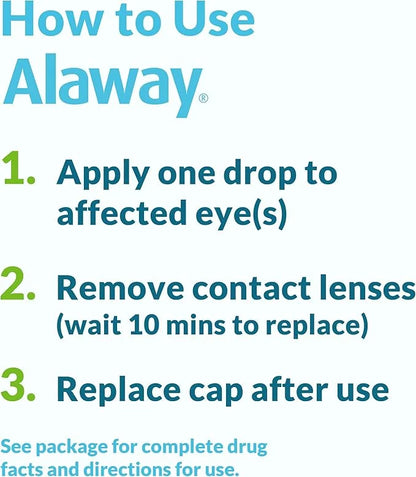 Alaway Antihistamine Eye Drops, Allergy Relief 12 Hours, 0.34 Fl