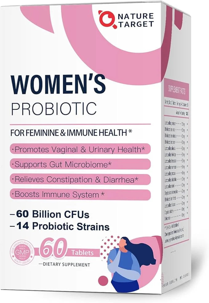 Probiotics-for-Women, Probiotics and Prebiotics, Cranberry and 50-Billion-CFUs, Organic
