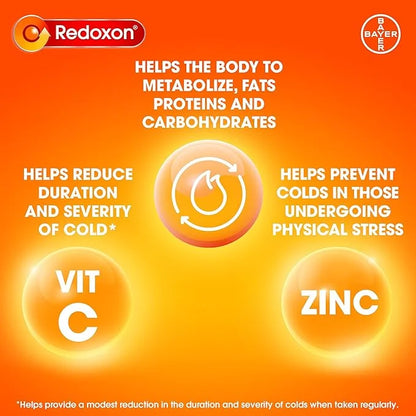 Redoxon Double Action Vitamin C 100mg 10mg, 4 4 x 15 Count