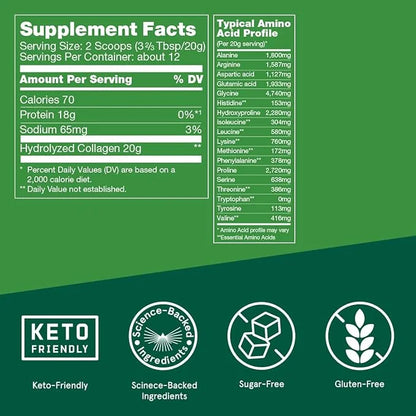 Bulletproof Collagen 18g Protein Powder, 8.5