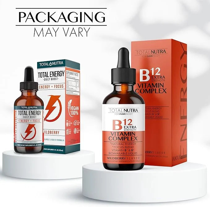 Extra Strength B Vitamin Drops- B B12, B6, B6, B3- B3- Vegan 2pk