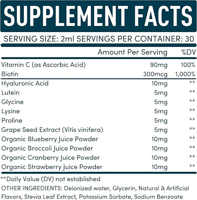 Vegan Collagen Builder Liquid Supplement 120ml, 60 60 Day