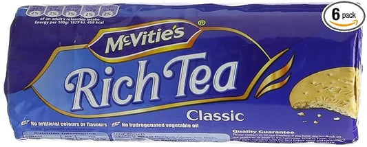 McVitie's Simply Classic Rich Tea Biscuits, 7.05-Ounce Package (Pack of 6) - Product Image