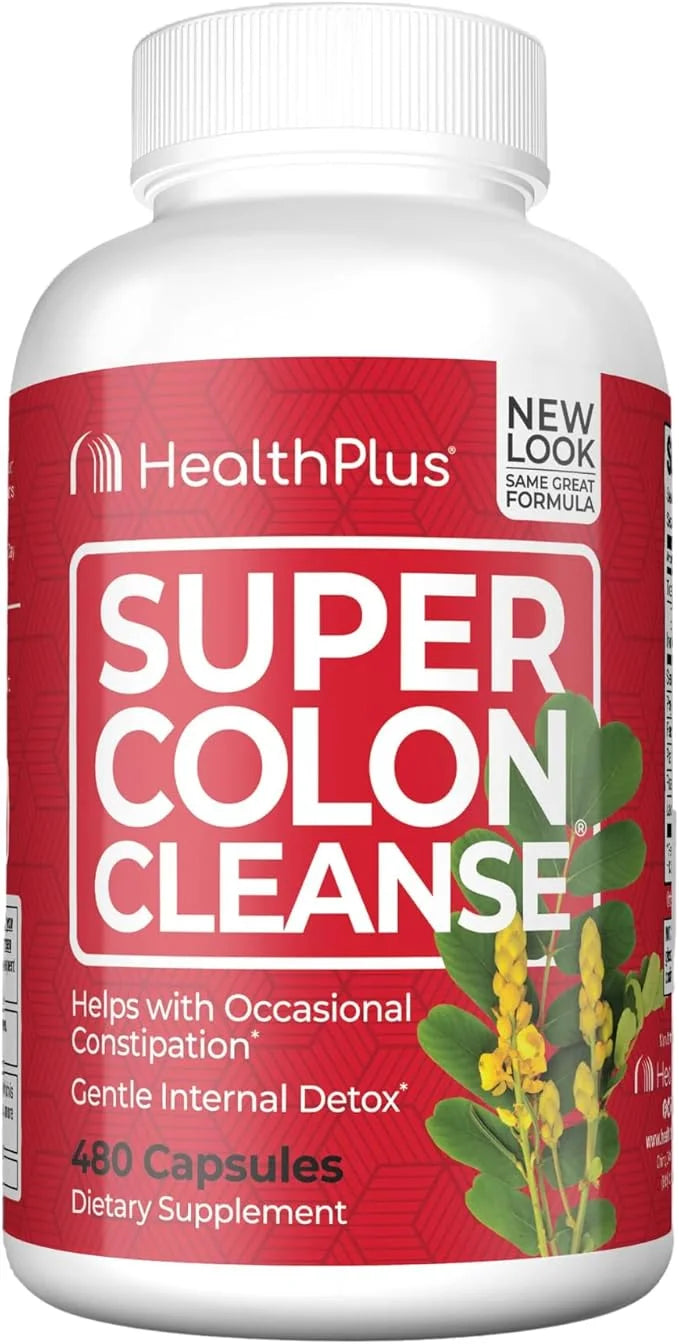 Health Plus Super Colon Cleanse: 10-Day 12 Cleanses, 480 Capsules